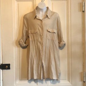 S beachy button down